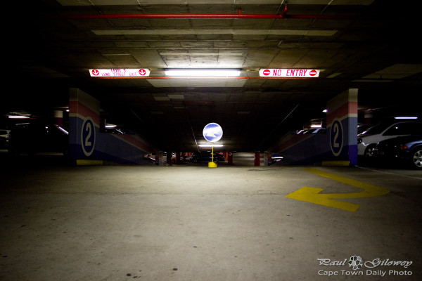 Cold 'n dark parking garage