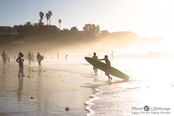 Clifton sunset surfer