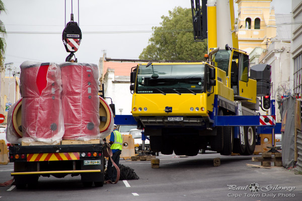 Ramping a crane into mid air