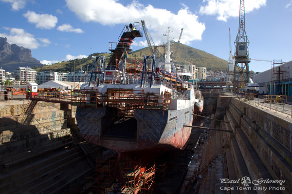 Dry dock in action