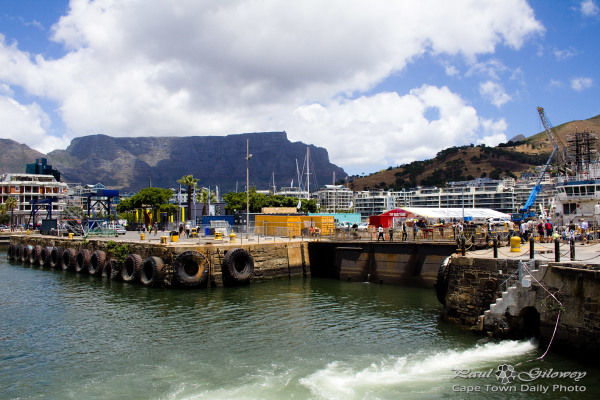 Emptying the Robinson drydock