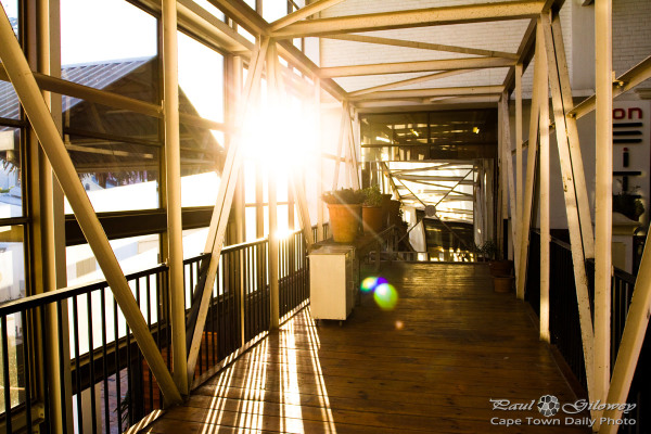 Sunlit walkway