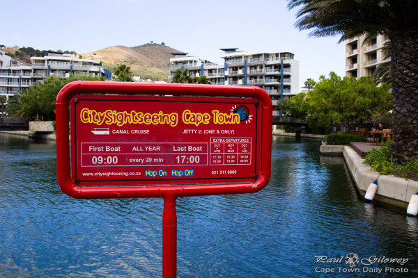 Waterfront canal tour