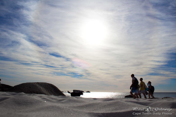 The late afternoon beach