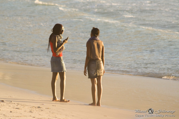 Girl-friends on Glen Beach