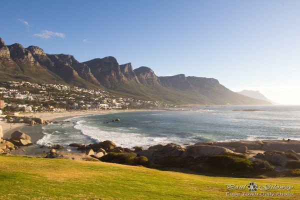 The green grass of Maiden's Cove