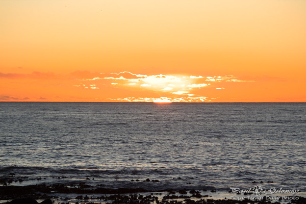 Summer sea sunset